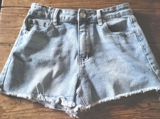 Project Rebel denim jean shorts juniors womens size 7 cutoffs blue jean summer