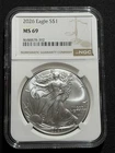 2026 $1 American Silver Eagle NGC MS69 Brown Label