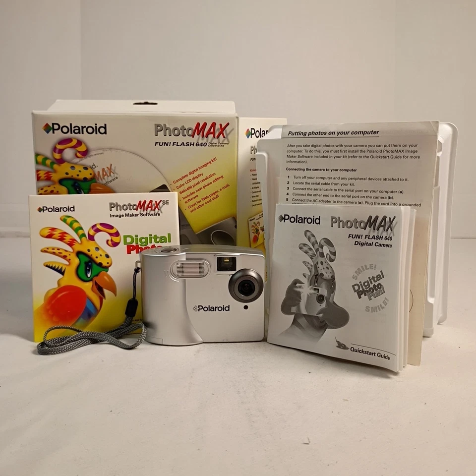 Polaroid Photo Max Fun Flash 640 Digital Camera Creative Kit Digital Camera - Image 2 of 4