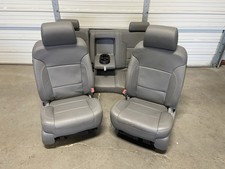 2014-2018 Chevrolet Silverado Sierra Denali Front Rear Gray Leather Seats