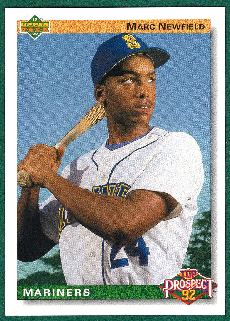 Marc Newfield - 1992 Upper Deck #64 - Seattle Mariners Top Prospect Baseball