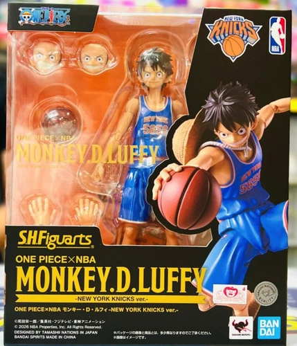 In-Stock Bandai S.H.Figuarts ONE PIECE × NBA Monkey D. Luffy -NEW YORK KNICKS - product listing photo