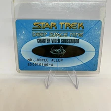 Trek Card- Columbia House Star Trek  Membership Card- Deep Space Nine / DS9