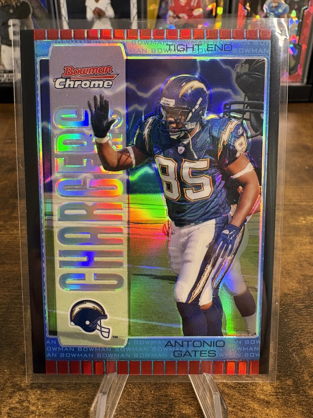2005 Bowman Chrome - Antonio Gates #58 Blue Refractor /250
