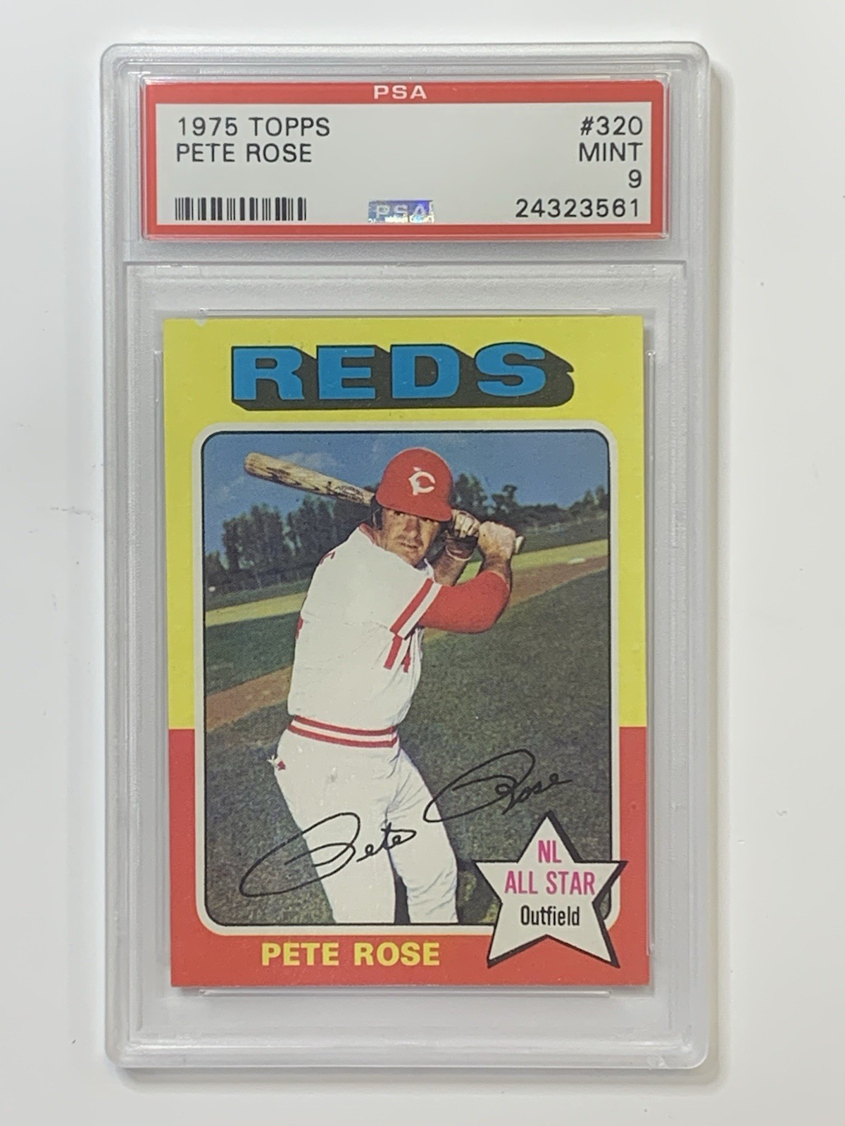 1975 Topps PETE ROSE #320 PSA 9 ** XRAEX3561