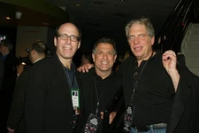 Matt Blank Leslie Moonves Jonathan Dolgen Lewis-Tyson Pre-Fight Pa- Old Photo 1