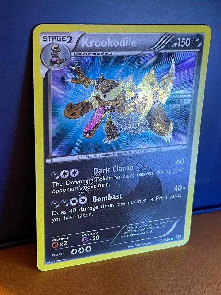 2012 Pokemon Krookodile 127/124 Dragons Exalted Set Holo Shiny Secret Rare - Image 2 of 4