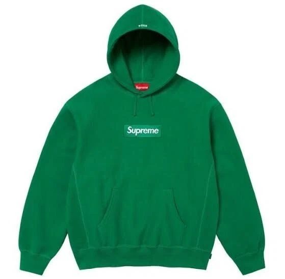 Sweat à capuche vert logo Supreme Box 24FW taille L