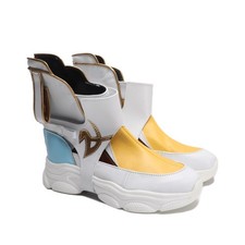 Anime FF14 Final Fantasy XIV Sphene Zipper Ankle Boots PU Shoes Cosplay Props