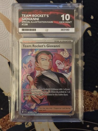 Team Rocket's Giovanni Destined Rivals 238/182 Ace Grading 10  PERFECT SUB-GRADE