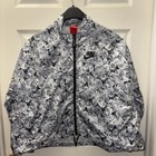 Nike Black/White Floral "AOP FTW" Zip Jacket (Small) — photo 1
