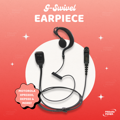 #ad Swivel Earpiece w PTT Mic for Motorola Radios XPR3000e XPR3500 DEP550 $18.29