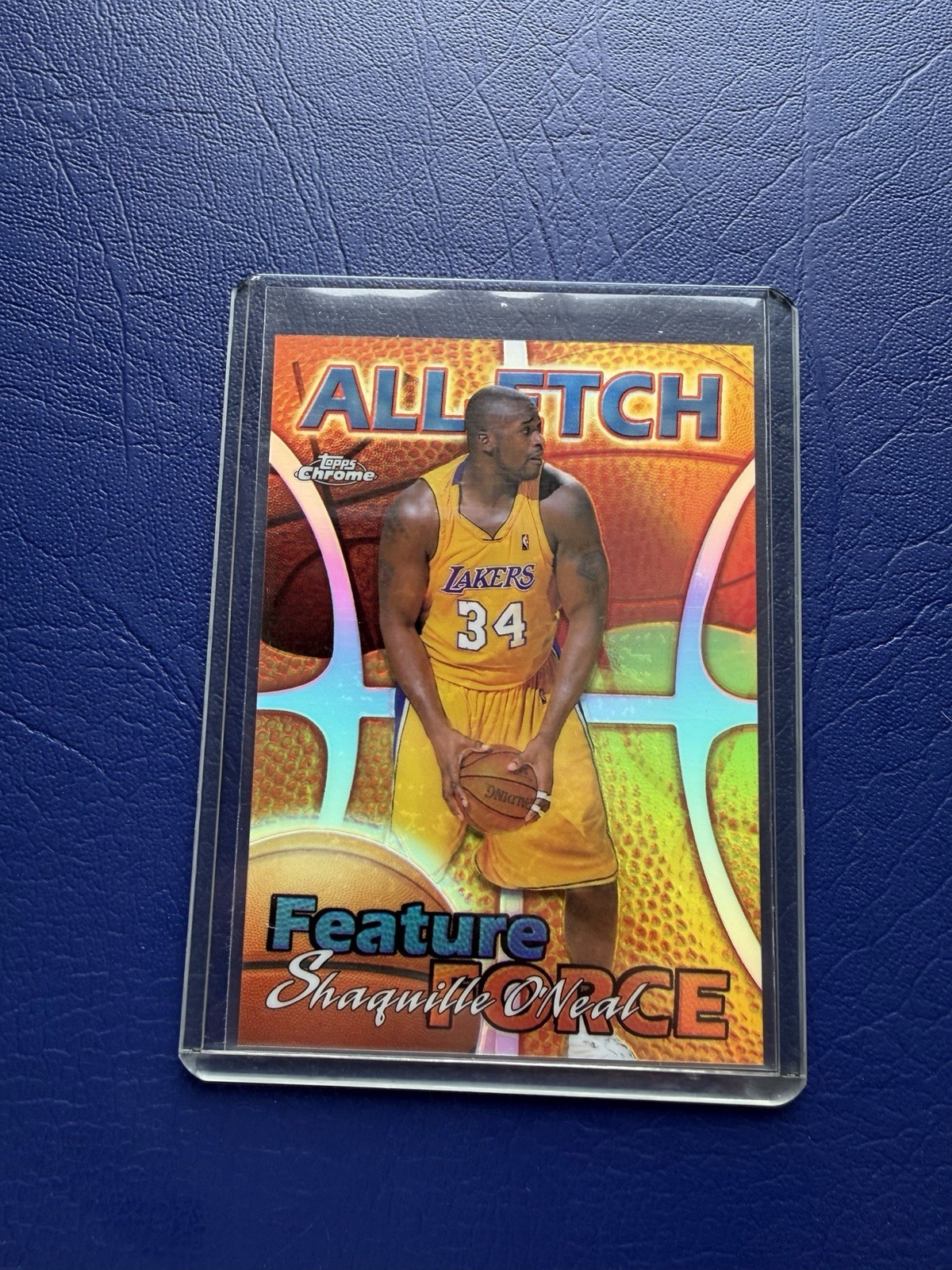 1999-00 Topps Chrome All-Etch Refractor Insert Shaquille O'Neal AE5 Lakers