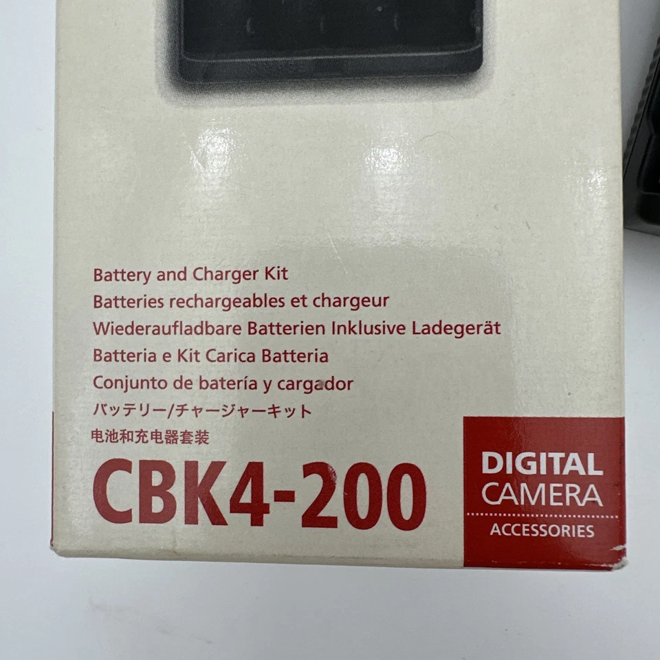 Kit Cargador Batería Canon CBK4-200 con 4 Pilas Recargables AA NiMH Probado Foto 3 de 4