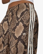 adidas Originals Women's Satin Snake Print Wide Leg Track Pant KX1886