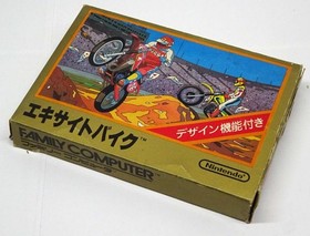 Famicom Excite bike box with instructions #fd0c02