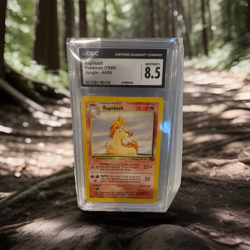 Pokémon Rapidash Jungle 1999 CGC 8.5 Graded Card #44/64 Nintendo