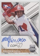 2019 Panini Elite Extra Edition Malfrin Sosa #107 Auto u0h