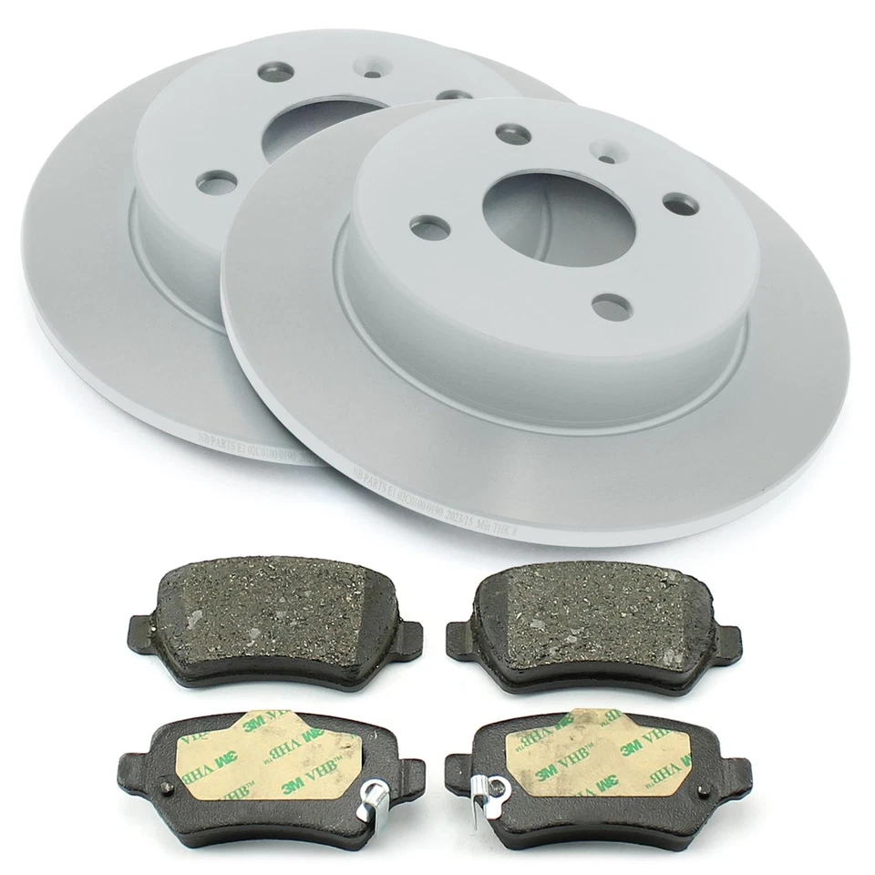 Discos de Freno Pastillas Trasero 240mm 4-Loch para Opel Astra G H Meriva A - Imagen 2 de 4