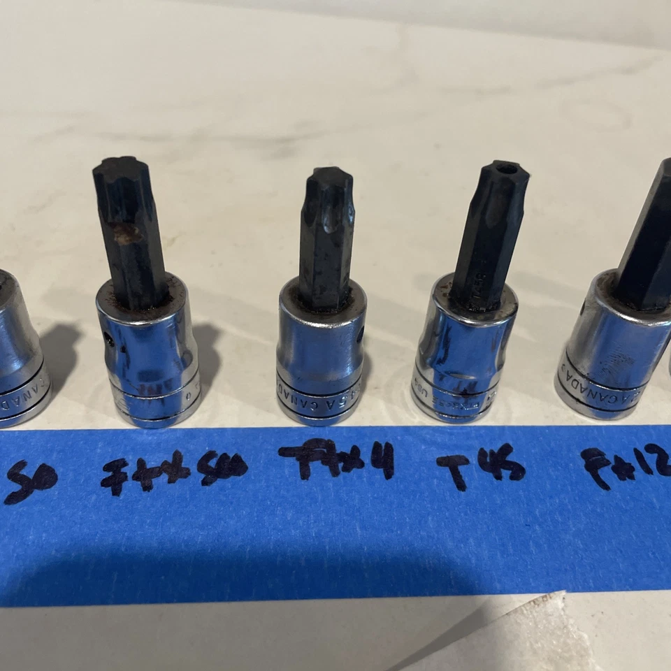 10 Snap On Hex, Allen And Philips Bits, Sold As A Lot , Mixed See Photos, 3/8s - Image 3 of 4