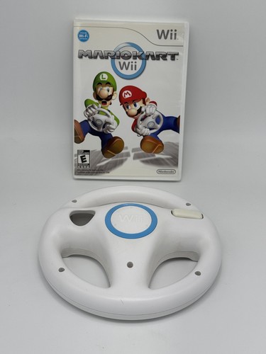 Mario Kart (Nintendo Wii) CIB komplett mit Handbuch + Lenkrad - top