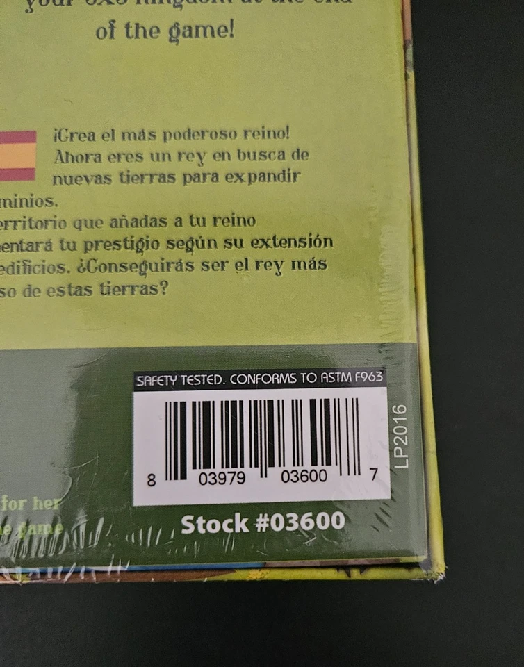 ⭐ Kingdomino Family Strategy Dominoes Board Game 2017 Blue Orange NEW / SEALED ⭐ - Image 3 of 3