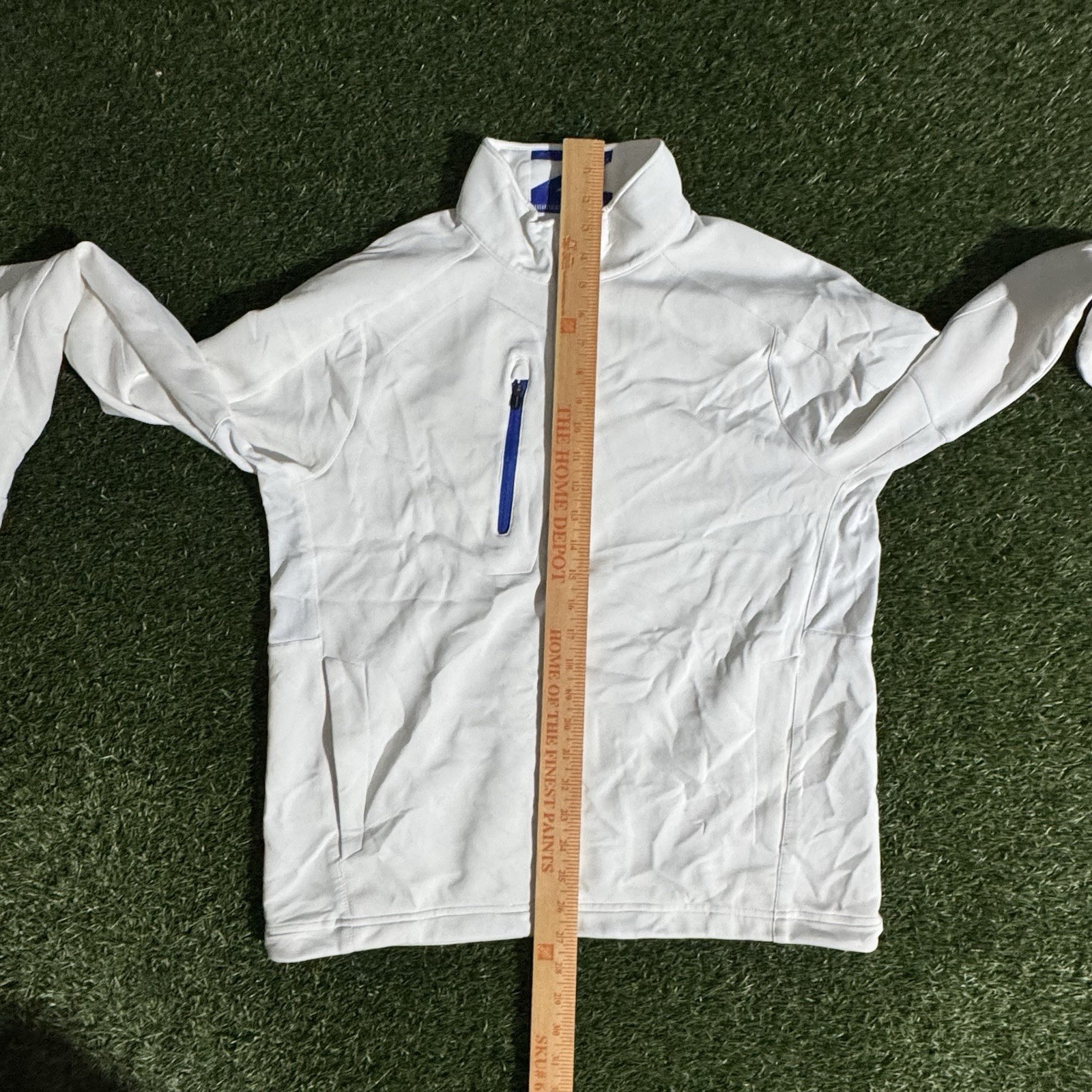 Zero Restriction Pullover Mens Medium White Golf … - image 9