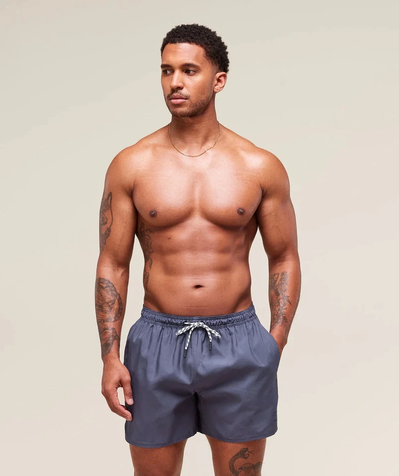 Gymshark 5" SWIM SHORTS Lila / Blau Größe M Badehose Schwimmhose - Bild 3 von 4