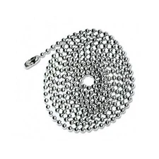 Advantus 36" Id Badge Chain - 100/box - Nickel Plated - Metallic (75417)