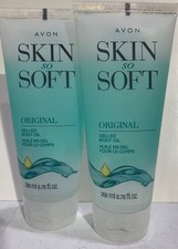 2 Pack Avon Skin So Soft Original Gelled Body Oil 6.76 fl oz / 200 ml New