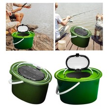 Integrated Fishing Bucket Container Breathable Lightweight Thicken Body Easy to