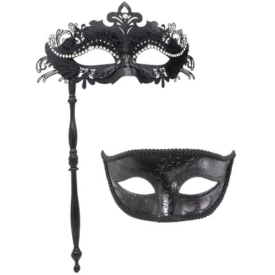 Pretishows Venezianische Maske Für Damen – Strass-Maskerade-Maske Mit Elastischem Band Für Karneval, Halloween & Cosplay