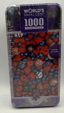 World’s Smallest 1000 Piece Jigsaw Puzzle  Sweet Delights Collectible Tin Box