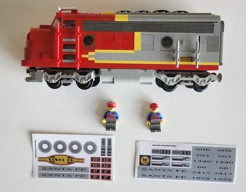 LEGO Santa Fe Super Chief (10020) 100% Complete Set.  No Box No Instructions