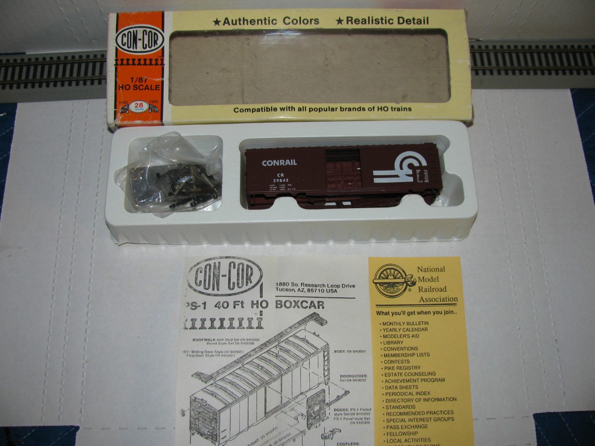 ホビーラジコン con-cor ho scale Con-Cor HO scale - ConRail Kit Box Car | eBay