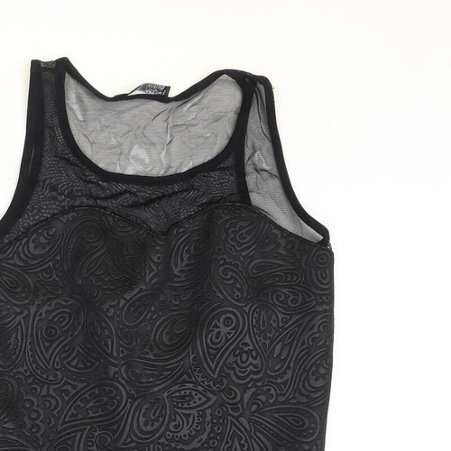 Jane Norman Womens Black Polyester Blend Blouse Size 10 - D - Picture 5 of 12