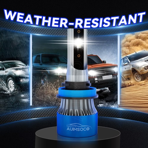 LED Headlights 9005 High Beam H11 Low Beam Bulbs Super Bright 8000K Xenon White - Picture 6 of 16