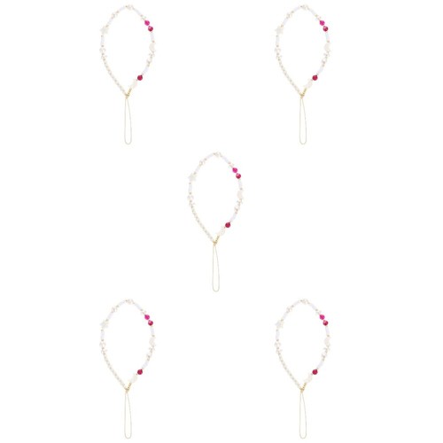 5 PCS Pearl Mobile Phone Chain Decorative Charms for Cellular Phones - Zdjęcie 9 z 12