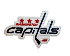 Washington Capitals NHL Team Logo Embroidered 3in Iron / Sew-On Patch