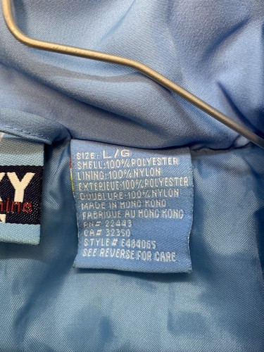 Roxy Girls Puffer bomber Jacket TEENIE WAHINE L/G Vintage Sky Blue QUIKSILVER - Picture 10 of 10