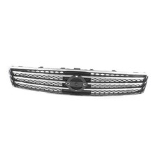 Chrome Grille Shell Surrond With Dark Gray Insert For 2009-2011 Nissan Ni1200231