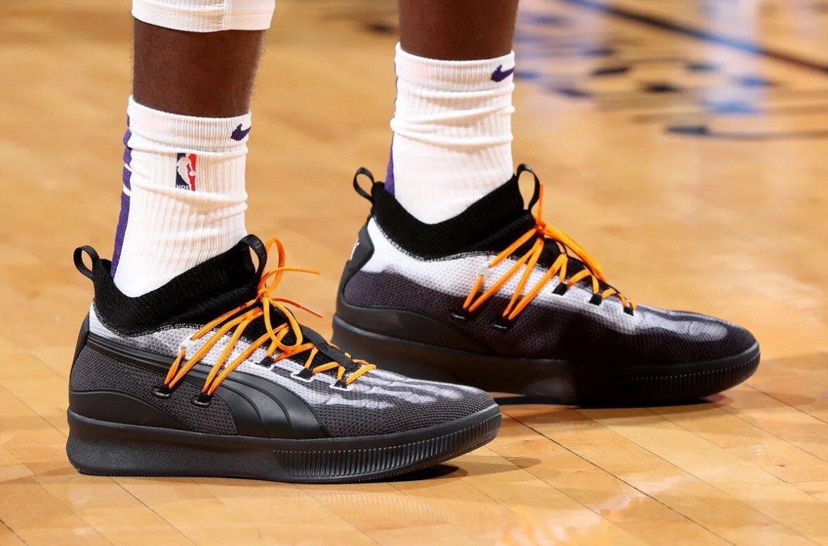 Puma CLYDE COURT X-Ray Skeleton Halloween Black Orange Air Force 1