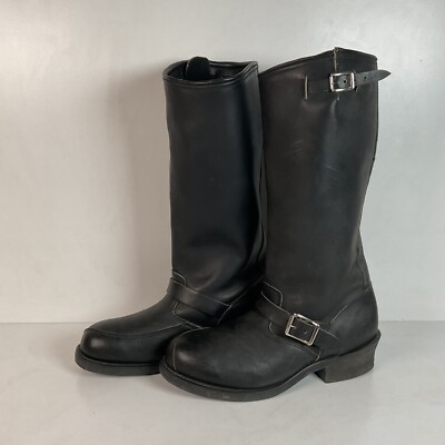 Double H Men's Tall Motorcycle Engineer Boots 10 D USA Made