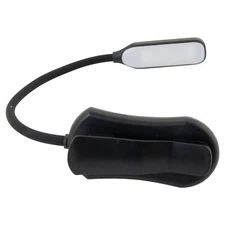 MotoProducts LED Rechargeable Clip On Book Light for Reading in Bed w/3 Reading