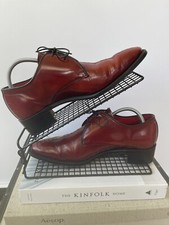 Jeffery West Leather Lace Up Shoes UK 6 Red Smart Casual Formal
