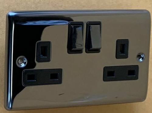 Socket Slim Light Socket & Switches & Dimmer switch BLACK NICKEL Range - Picture 11 of 29
