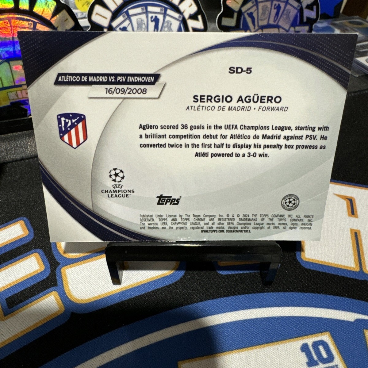 SERGIO AGUERO 2023-24 TOPPS CHROME UEFA SOCCER STARBALL SERGIO AGUERO 2023-24 TOPPS CHROME UEFA SOCCER STARBALL