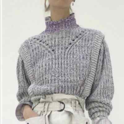 Etoile Isabel Marant NWT Women's Lotiya Cotton Blend Turtleneck Sweater Size 38