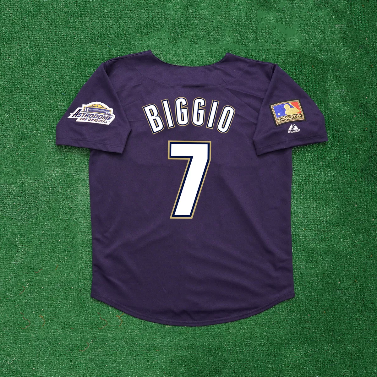 Craig Biggio Houston Astros 1994 Alternate Navy Blue Throwback