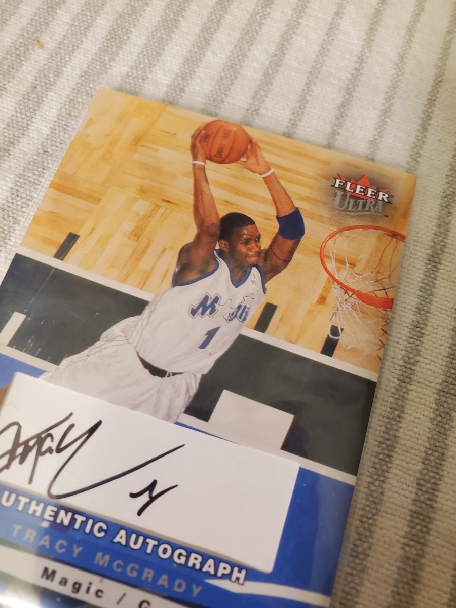 2003-04 Fleer Ultra Signatures Tracy McGrady Magic HOF Auto /350 